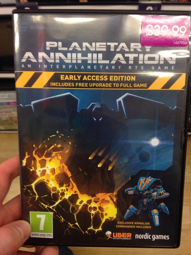 Von Planetary Annihilation ist eine Early-Access-Version im Handel erhältlich.