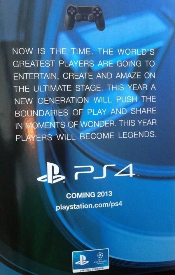 PlayStation 4-Werbung in einem britischen Magazin deutet einen Europa-Release noch 2013 an.