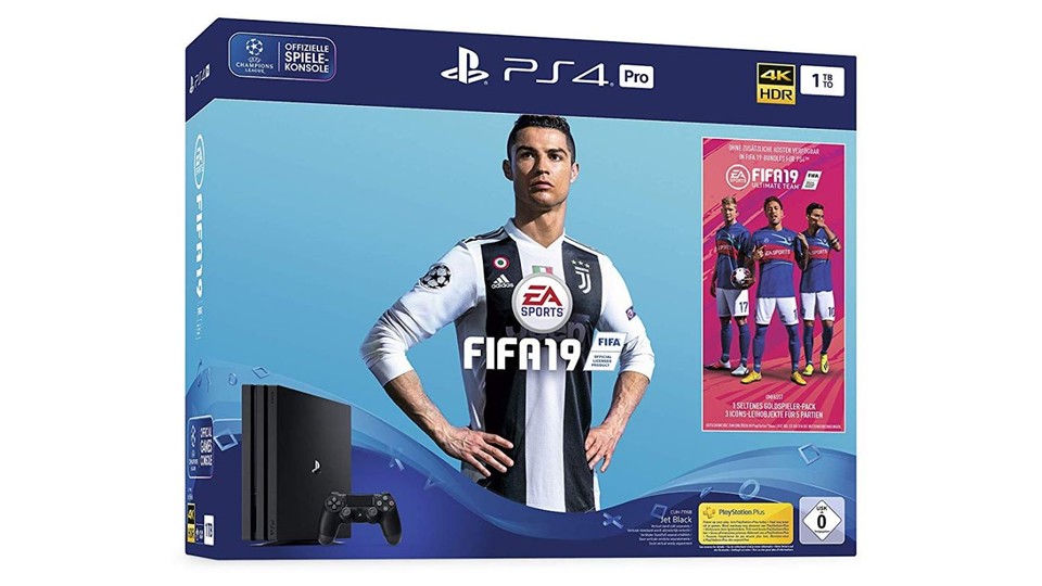 Playstation 4 Pro inklusive FIFA 19 - heute in den Amazon Tagesangeboten für nur 349,99€.