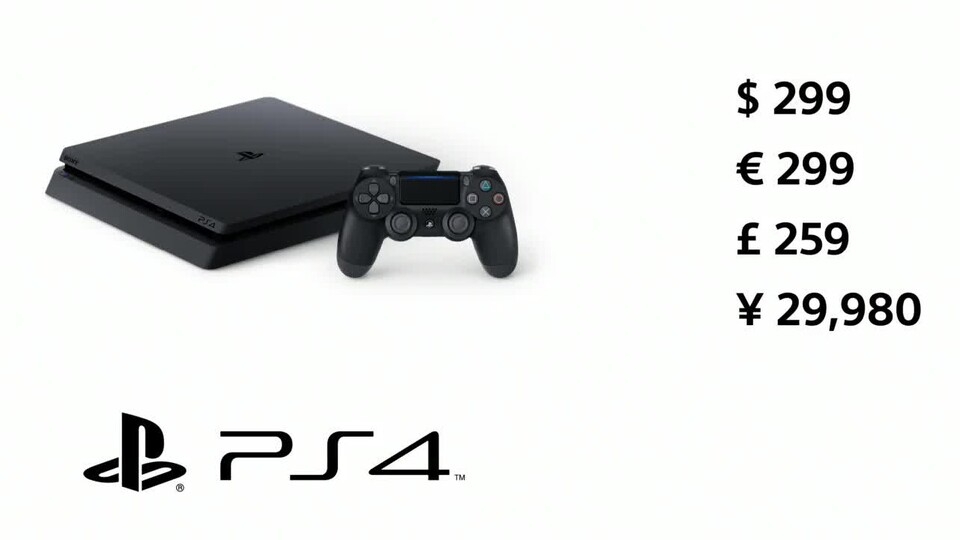 Die neue PlayStation 4 Slim kommt am 15. September für 299 Euro in den Handel.