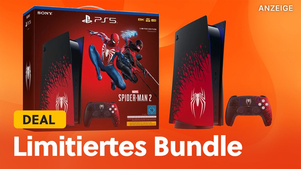 Bei MediaMarkt könnt ihr jetzt schon das limitierte PS5 Bundle im neuen Spider-Man Design vorbestellen.