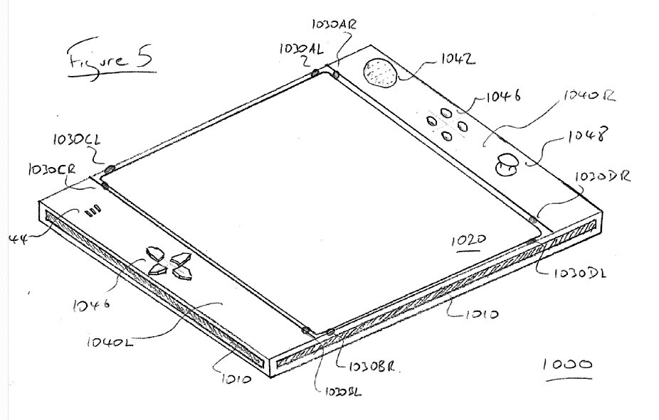 Das Playstation Eyepad aus dem Patentantrag.