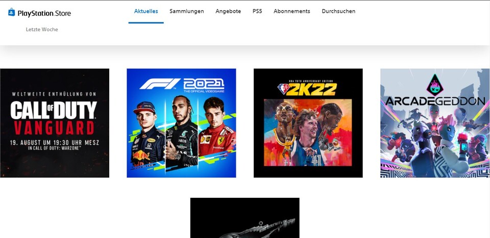 Der PlayStation Store verrät den Vanguard-Reveal.