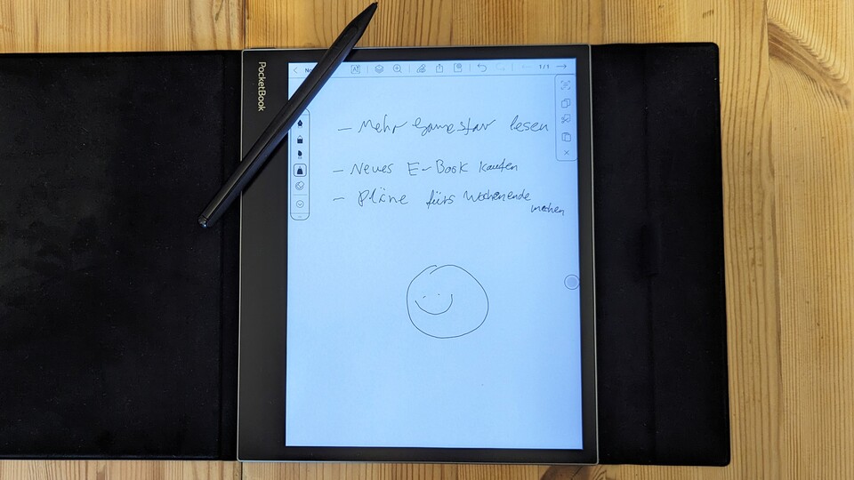 Mit so einem Tablet werdet ihr automatisch wieder mehr mit der Hand schreiben.