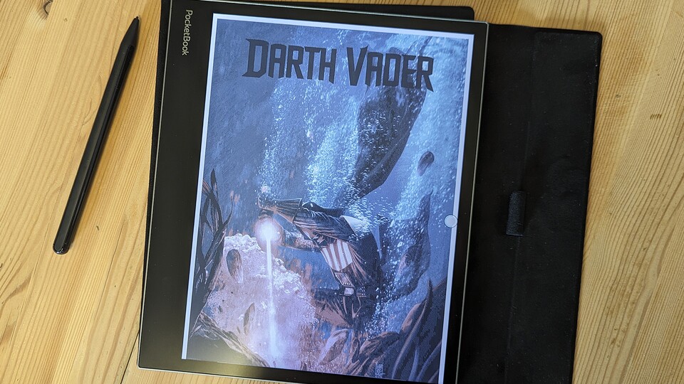 Für einen E-Reader sind die Farben des InkPad Eo erstaunlich kontrastreich.