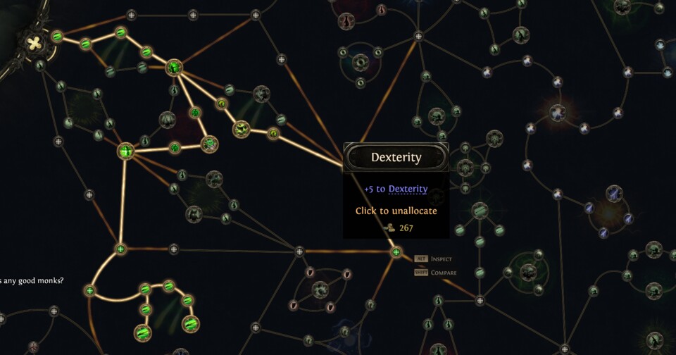 Im Respec-Bildschirm könnt ihr eure verteilten Punkte gegen Gold zurücknehmen.