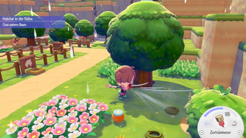 Per gehaltener Y-Taste saugt Ditto selbst dutzende Items auf einen Schlag auf.