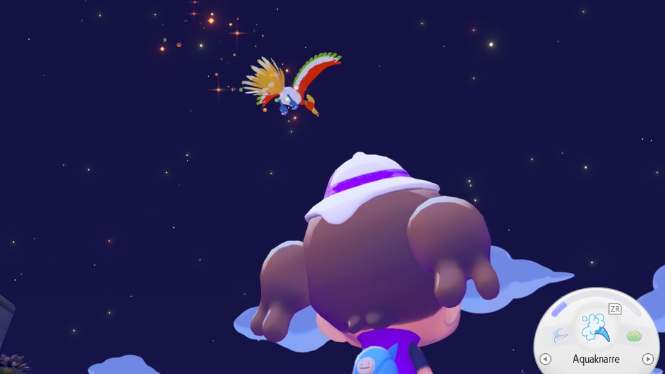 Ho-Oh lässt die wertvollen Buntschwingen fallen. Rennt ihm hinterher, sobald ihr ihn am Himmel erblickt!