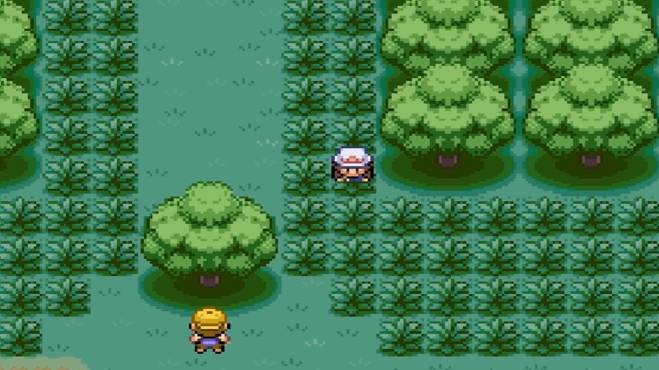 Die Suche nach einem Pikachu im Vertania Wald war damals spannender als es heute ist. (Bildquelle: Pokémon Feuerrot, GamePro)