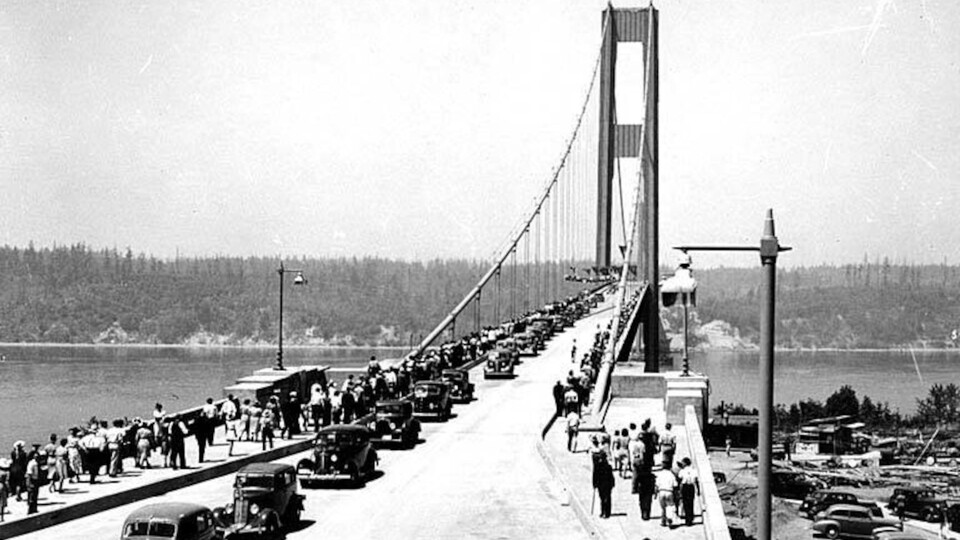 Der Tag der Eröffnung der Brücke im Juli 1940. (Bild: Xataka.com)