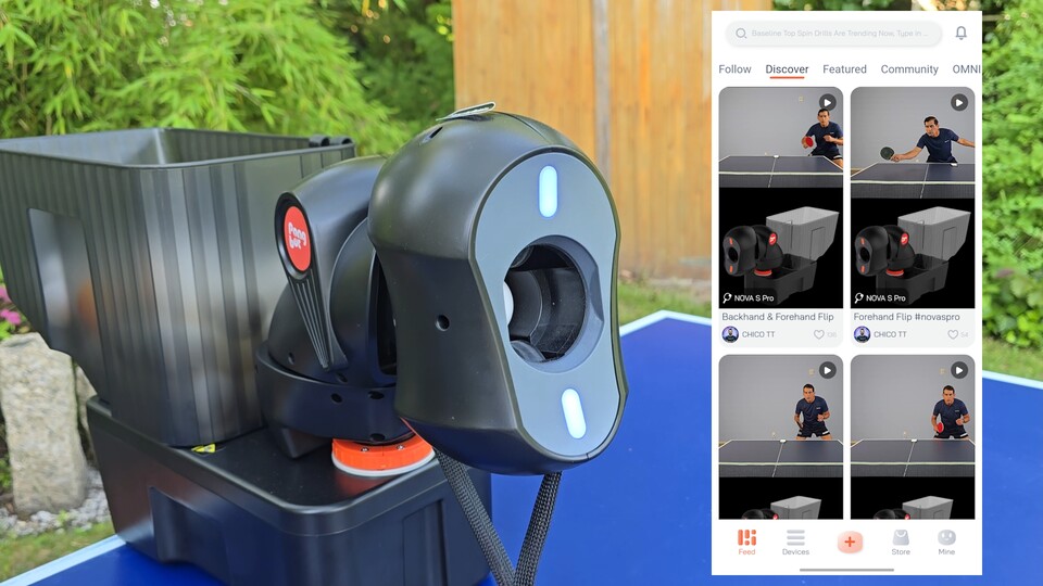 Um den Pongbot mit allen Funktionen nutzen zu können, gibt es eine nützliche App zur Steuerung. (Bildquelle: GameStar Tech Aaron Hofmann)