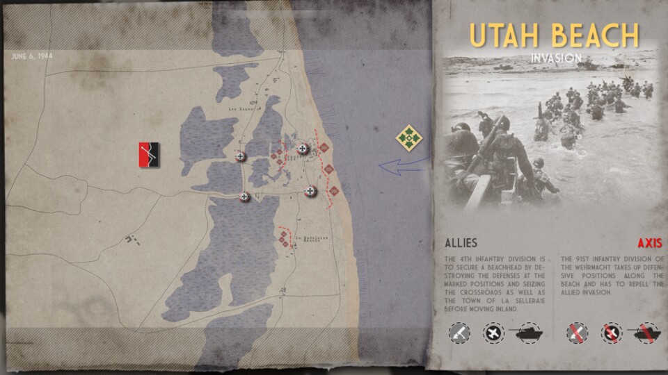 Das ist die neue Utah Beach Map in Post Scriptum.