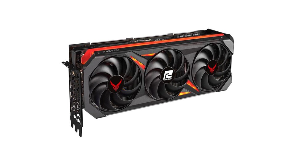 Sieht einfach gut aus und schlägt in puncto Rasterleistung sogar die Nvidia GeForce RTX 4080: Die PowerColor Radeon RX 7900 XTX Red Devil ist ein echtes Performancewunder!