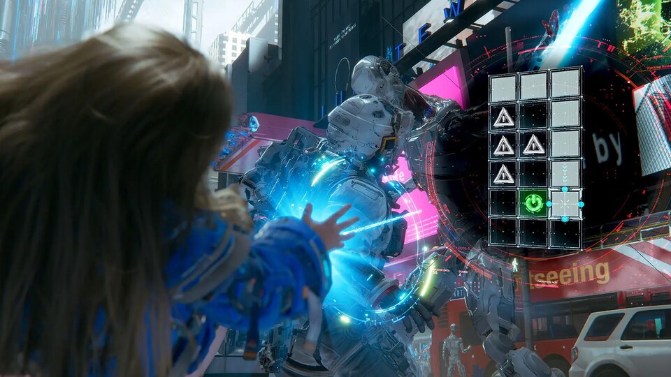 Das Androiden-Mädchen Diana hat coole Fähigkeiten, die ihr im Kampf nutzen könnt!