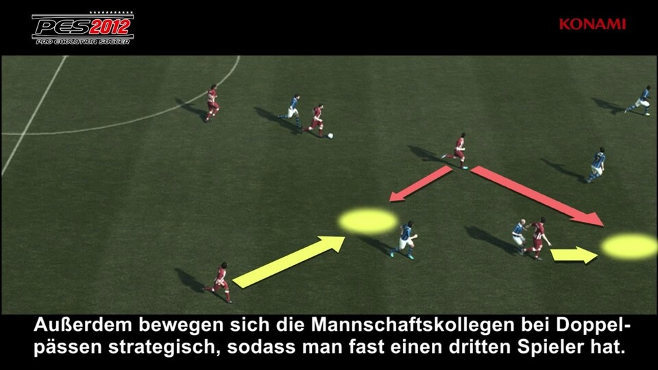 Pro Evolution Soccer 2012 soll dank verbesserter KI-Spieler noch realistischer werden als die Vorgänger.