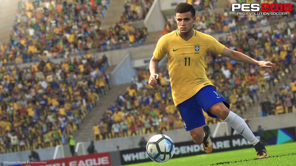 Philippe Coutinho wird Coverstar der brasilianischen Version von Pro Evolution Soccer 2018.