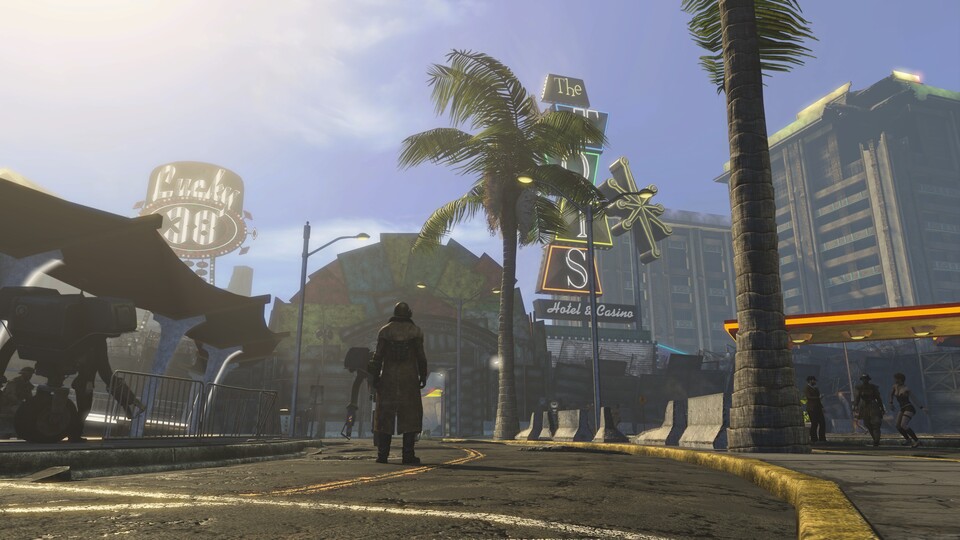 Wie der New Vegas-Strip in Fallout 4 aussehen kann. Bildquelle: GrilledTurkey