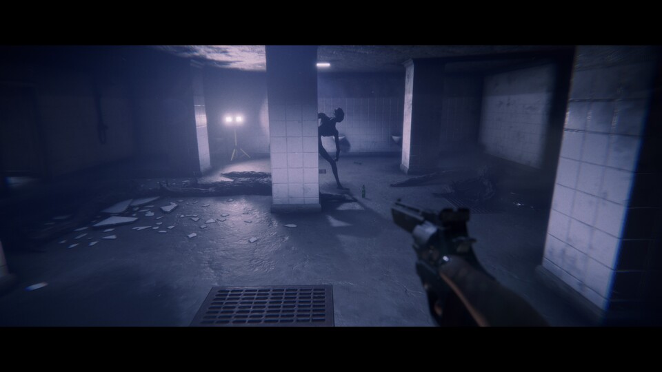 Manche Gegner kann ich mit Pistole und Co. abwehren, manche muss ich aber geschickt umgehen.