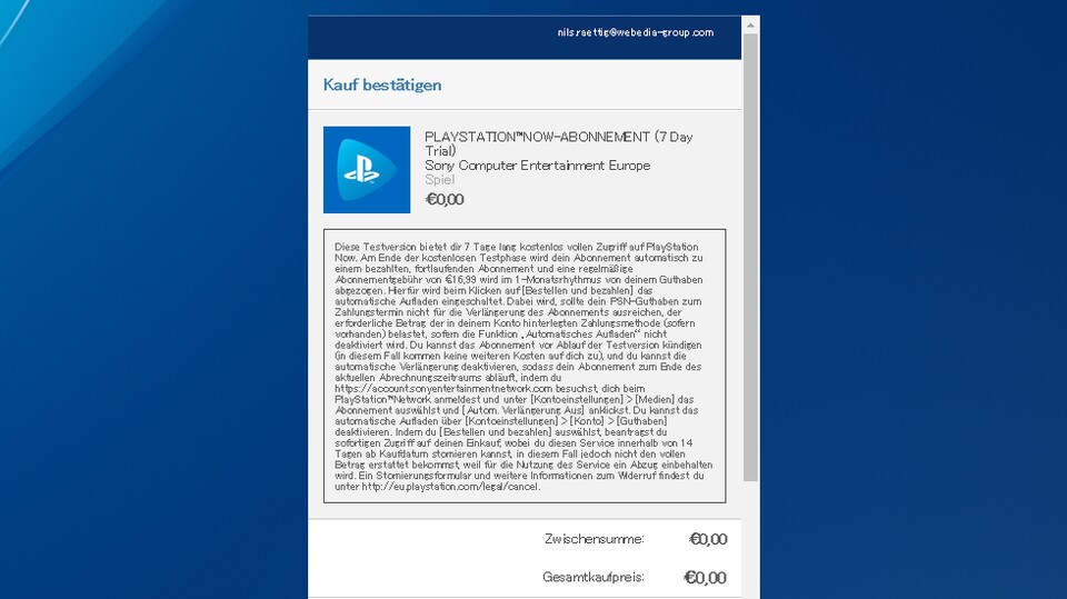 Ps Now Kundigen