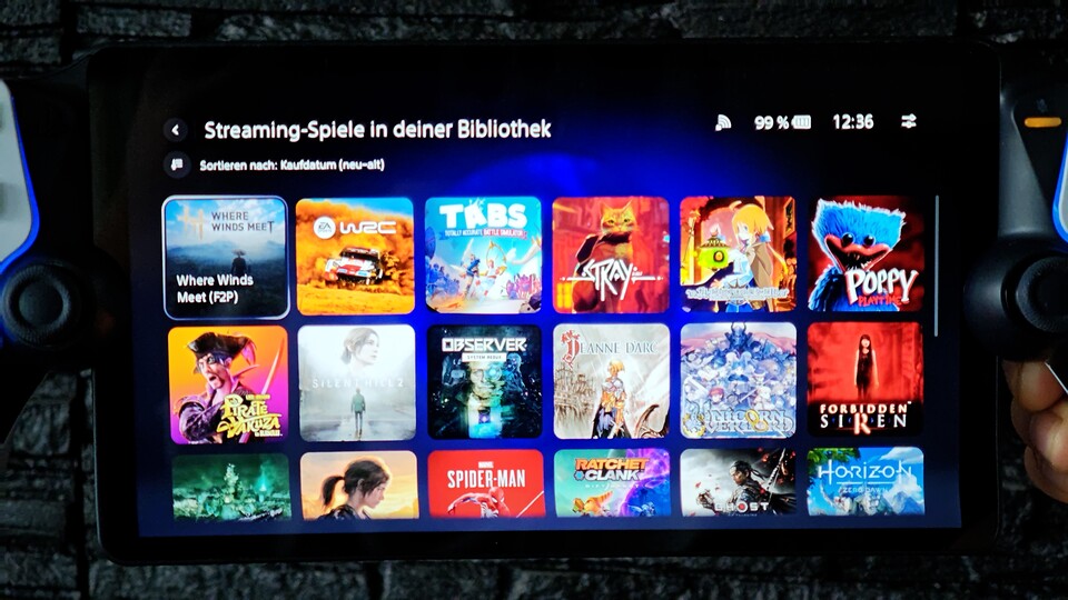 Über das neue Menü kann ich auf meine digitalen PlayStation-Spiele zugreifen. (Bildquelle: Duy Linh DinhGameStar Tech)