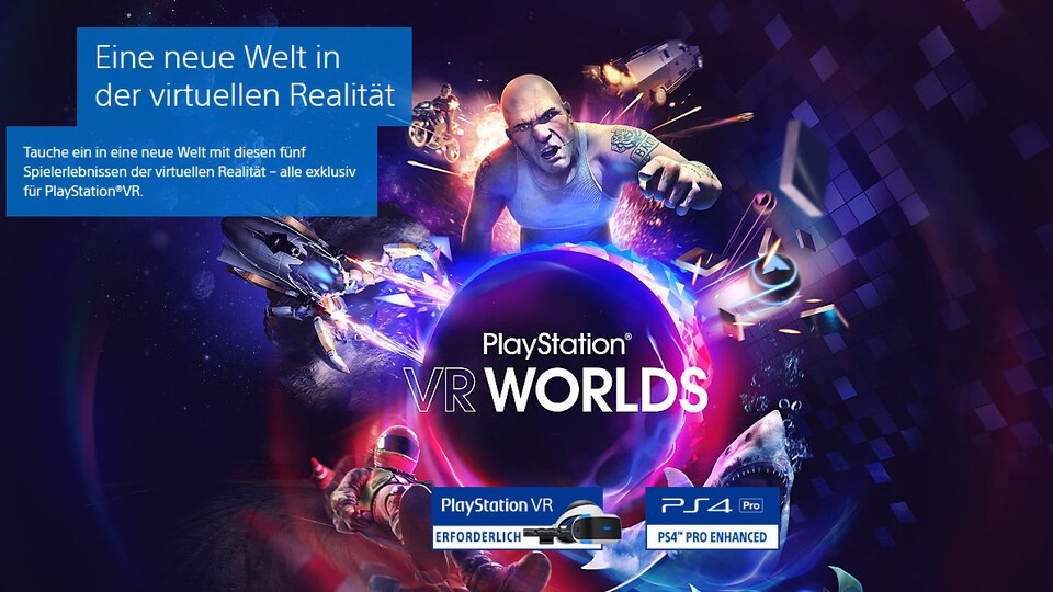 PlayStation VR + Camera + VR Worlds für 199,00 € auf Amazon.de