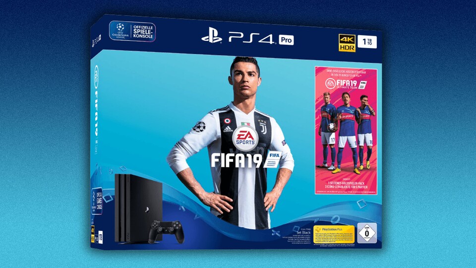 PlayStation 4 Pro 1TB mit FIFA 19 und Trikot für nur 439 € bei MediaMarkt