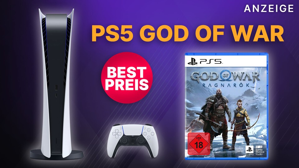 Das PS5 Bundle mit God of War Ragnarök gibts jetzt bei Amazon schon für 519,99€.