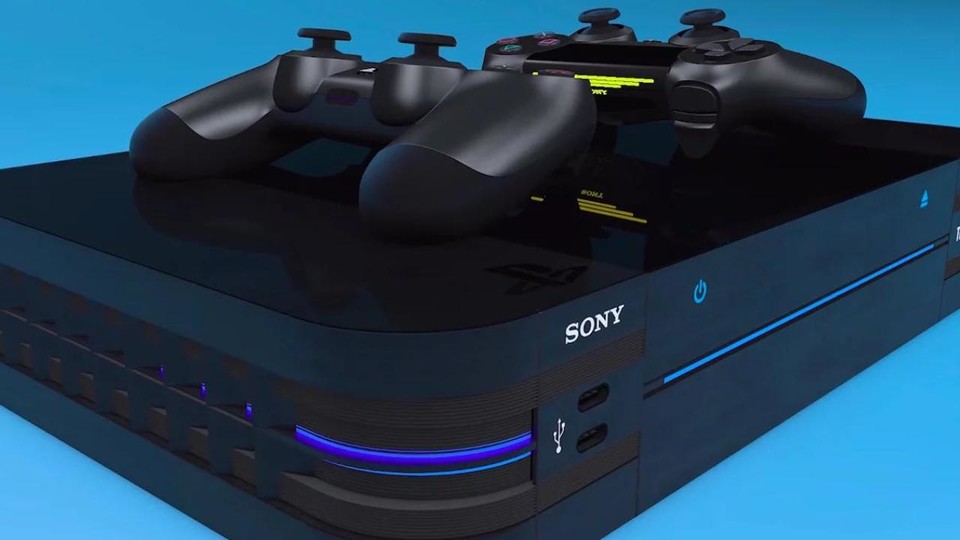 Kommt die PlayStation 5 (hier als nicht-finales Konzept) mit Raytracing-Hardware von einem Fremdanbieter? 