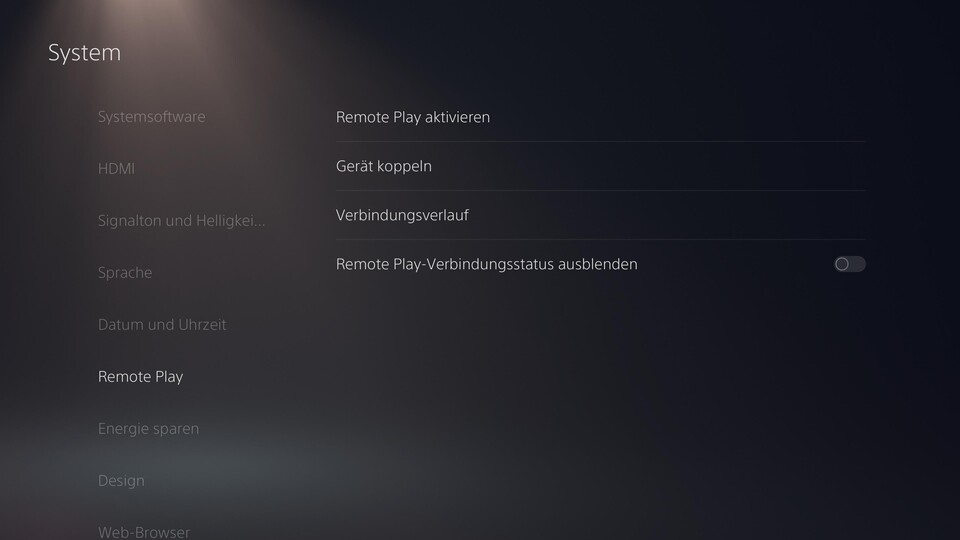 In diesem Menü aktiviert ihr die erste Option.