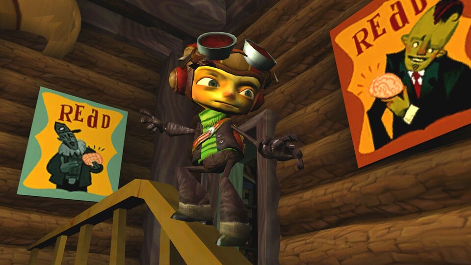 Als Raz Aquato erlebt ihr in Psychonauts abgedrehte Abenteuer.