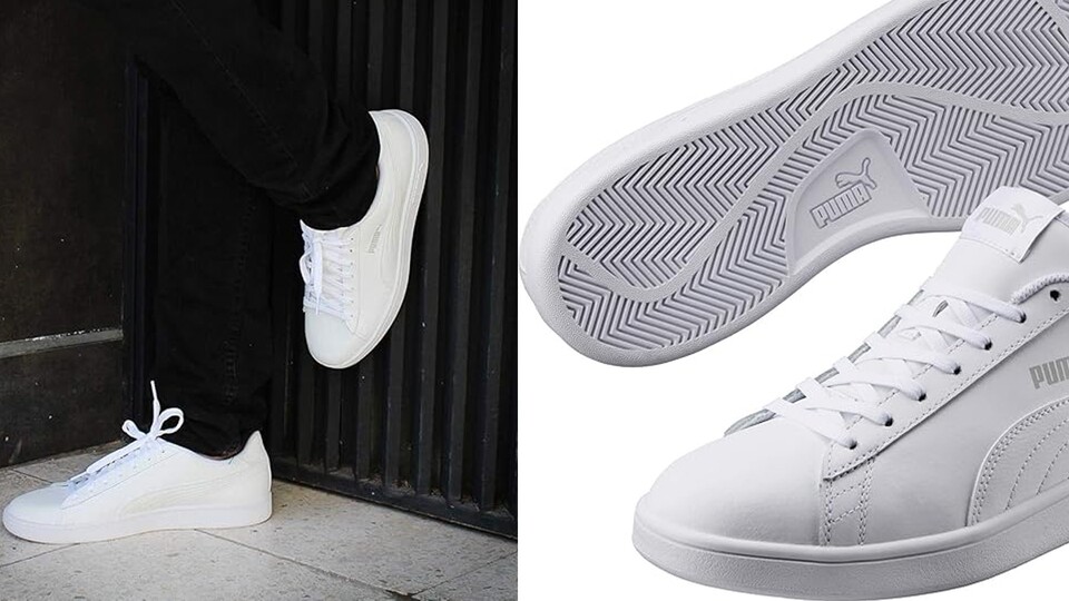 Weiße Sneaker kann man immer anziehen - ob auf eine Hochzeit oder zum Grillen am See, irgendwie passen sie immer.