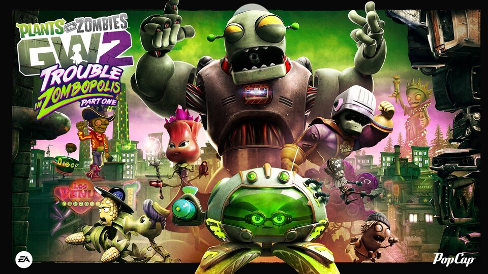 Plants vs. Zombies: Garden Warfare 2 kriegt im Sommer neue Inhalte, und nicht zu knapp - Trouble in Zombopolis ist zudem kostenlos.