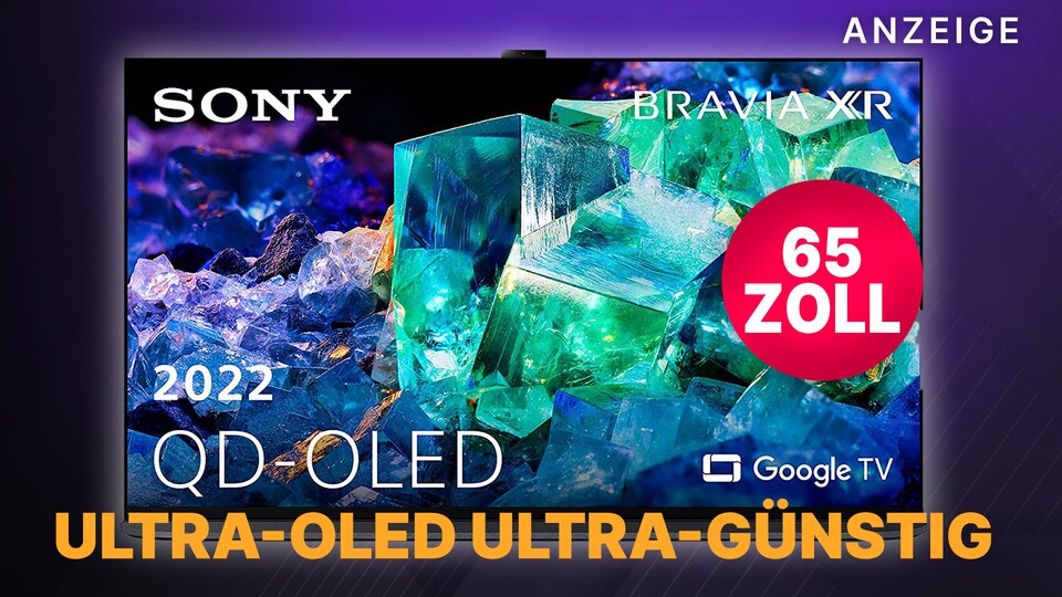 Der Sony Bravia 65 Zoll QD-OLED TV ist bei Amazon gerade im Angebot günstig wie noch nie. Erlebt OLED der nächsten Generation in 4K mit 120Hz.
