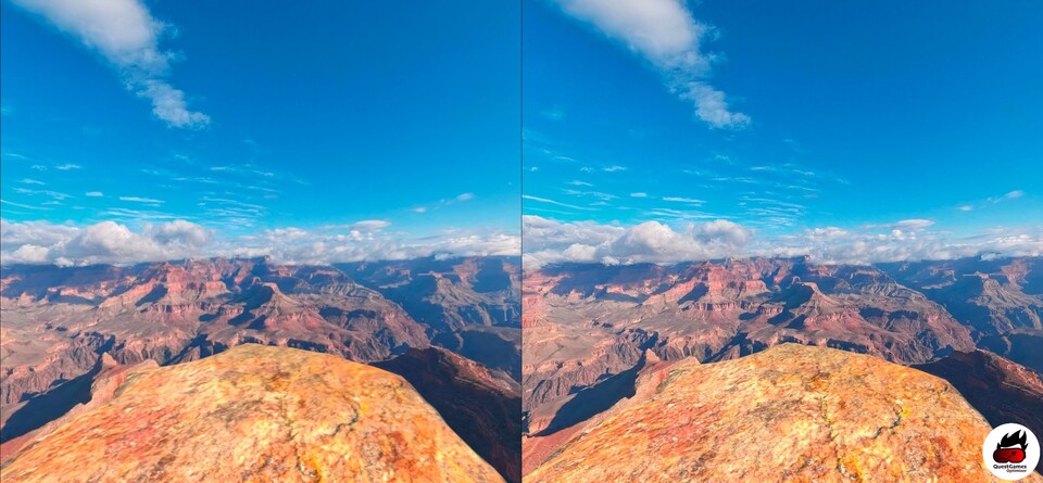 Links ohne, rechts mit Optimierung: Der Sprung in der Bildqualität ist gut sichtbar, die Auflösung deutlich erhöht.