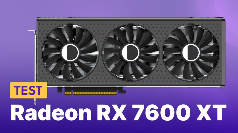 Für unseren Test der Radeon RX 7600 XT nutzen wir das »Qick«-Modell von XFX. Ein Referenzdesign gibt es nicht.