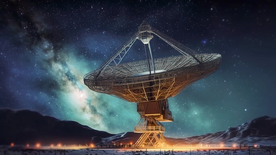 Das Radiosignal stammt von einer Quelle, die 16.000 Lichtjahre entfernt ist. (Bildquelle: Adobe StockFalk)