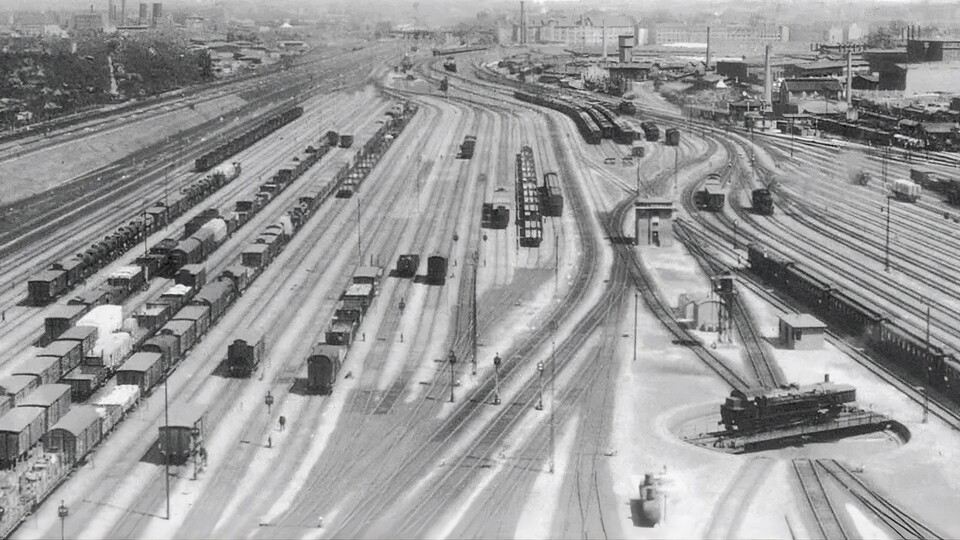 So sah der Rangierbahnhof einst aus. (Bildquelle: berlin.de; Archiv Alfred Gottwald, Carl Bellingrodt)