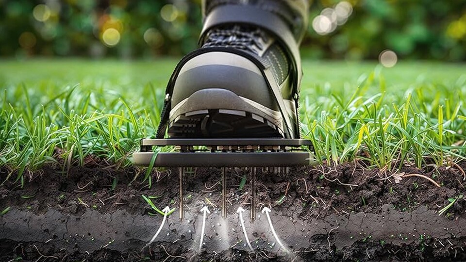 Mit Spikes an den Schuhen könnt ihr einfach den Boden lüften - und macht direkt noch was für den Körper!