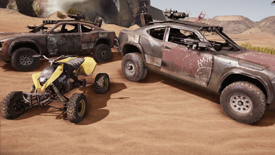 In Ravaged sind die Spieler mit mehr als 30 verschiedenen Fahrzeugen unterwegs.