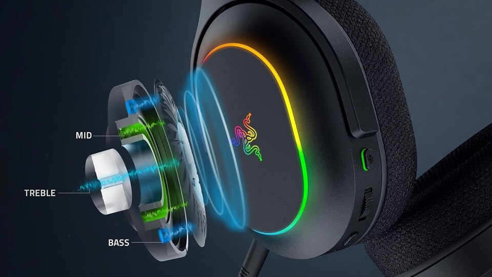 Die Razer Triforce-Technologie sorgt für klaren Klang in sämtlichen Tonhöhen.