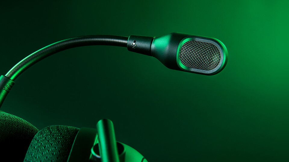 Das Razer Hyperclear-Mikrofon zeichnet eure Stimme in Studio-Qualität auf.
