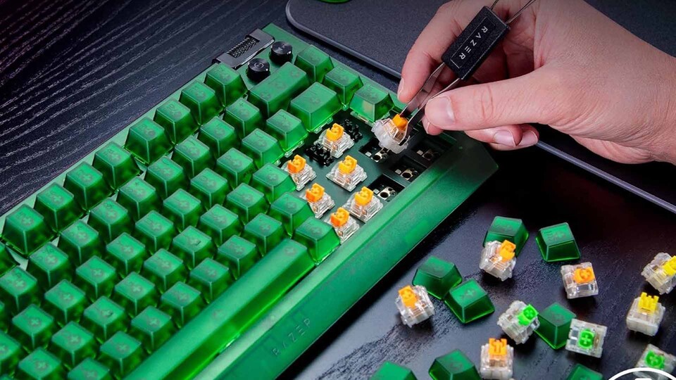 Dank Hot-Swap-Unterstützung könnt ihr kompatible Switches jederzeit ohne Löten austauschen.