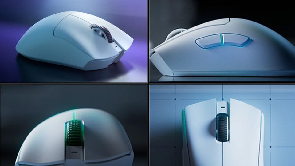 Nichts ist schief an der Maus. Jede Rundung ist genau auf die menschliche Hand angepasst - für maximale Ergonomie und Komfort.