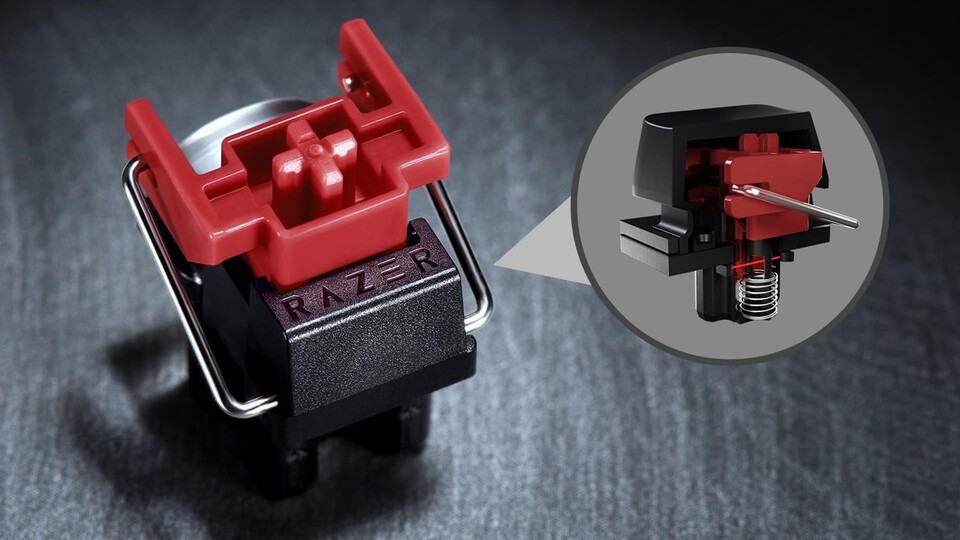 Die linearen Red Optical Switches reagieren blitzschnell – und sind daher ideal für Games, in denen fixe Reaktionen gefragt sind!