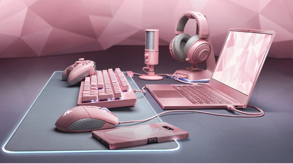 Razer-Hardware in Pink zum Valentinstag (Bildquelle: Razer)