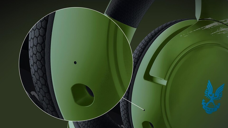 Unglaublich praktisch: Im Headset verbirgt sich ein zweites Mikrofon, das unabhängig vom abnehmbaren Hauptmikro funktioniert!