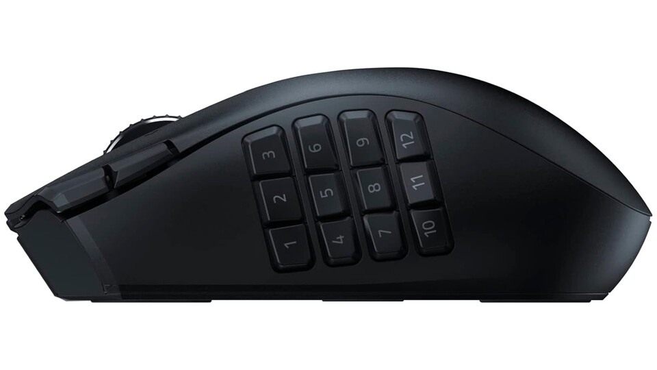 Herkömmlichen Gaming-Mäusen himmelweit überlegen: Mit der Razer Naga V2 HyperSpeed und ihren zwölf Seitentasten entfesselt ihr euer maximales Potential!