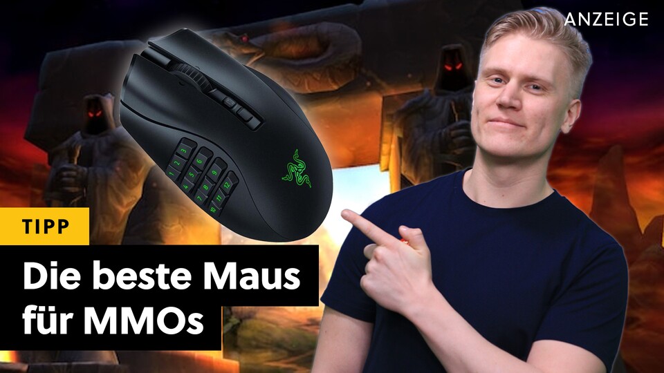 Die Razer Naga V2 Pro ist ein Must-Have für alle, die bei MMORPGs ihr spielerisches Maximum herausholen wollen. Bildquelle: Blizzard Entertainment, Razer
