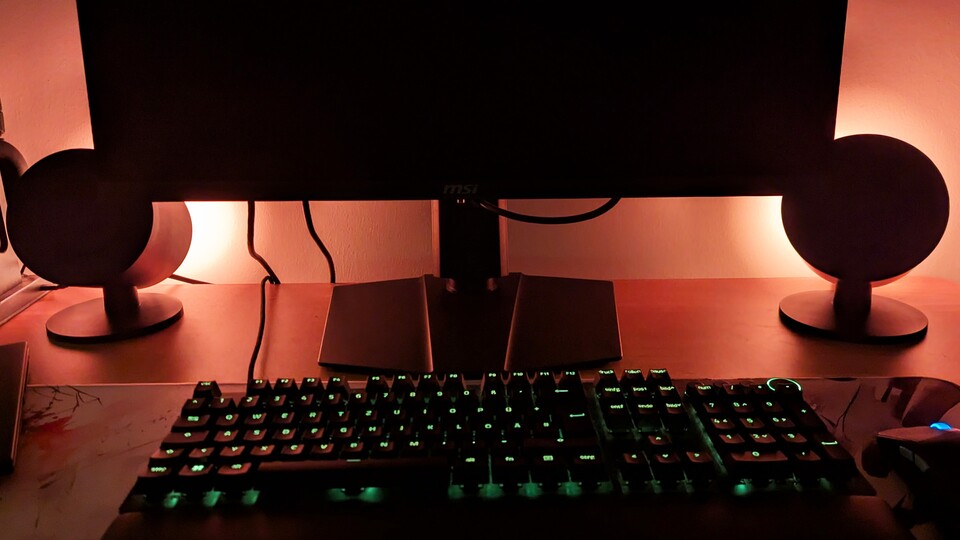 Razer zeigt auch bei seinen Lautsprechern, dass Beleuchtung nicht ihr Problem ist.