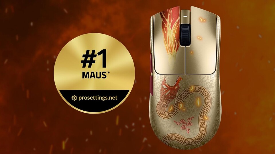 Ein echter Maus-Champion: Die Razer Viper V3 Pro gehört zu den beliebtesten Gaming-Mäusen bei den Counter-Strike-Profis.